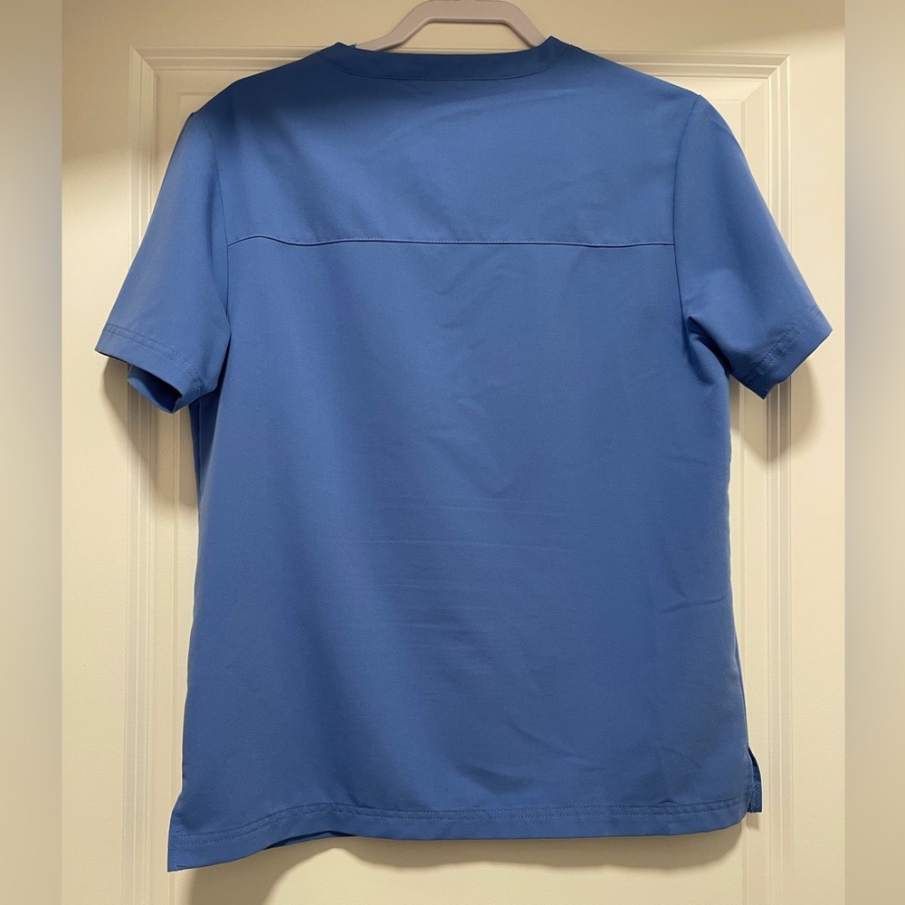 Jaanuu One Pocket Ceil Blue Scrub Top Medical Nursing Healthcare - size S - Picture 7 of 7
